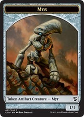 Myr (023) // Thopter (025) Double-Sided Token [Commander 2018 Tokens] | Silver Goblin