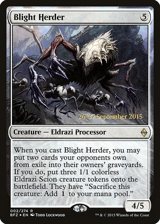 Blight Herder [Battle for Zendikar Prerelease Promos] | Silver Goblin