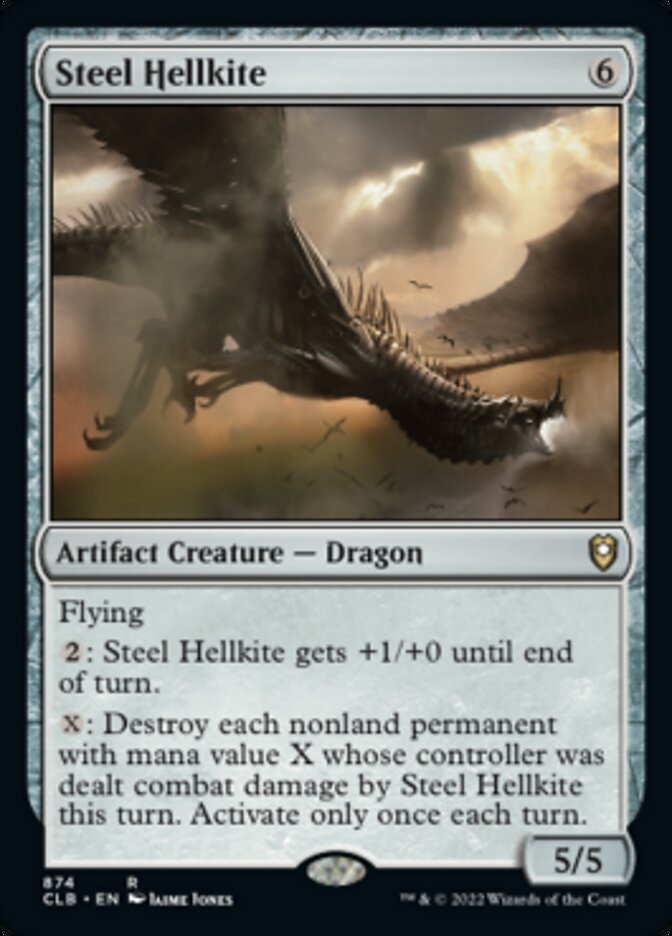 Steel Hellkite [Commander Legends: Battle for Baldur's Gate] | Silver Goblin