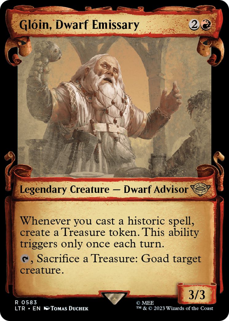 Gloin, Dwarf Emissary [The Lord of the Rings: Tales of Middle-Earth Showcase Scrolls] | Silver Goblin
