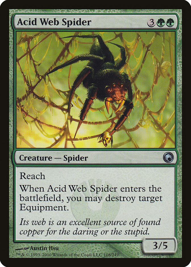 Acid Web Spider [Scars of Mirrodin] | Silver Goblin