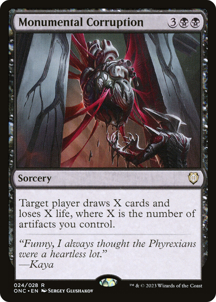 Monumental Corruption [Phyrexia: All Will Be One Commander] | Silver Goblin