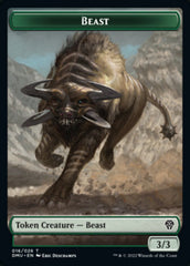 Phyrexian // Beast Double-Sided Token [Dominaria United Tokens] | Silver Goblin