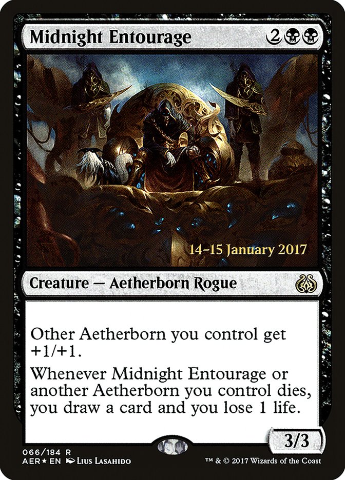 Midnight Entourage [Aether Revolt Prerelease Promos] | Silver Goblin