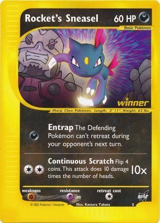 Rocket's Sneasel (5) (Jumbo Card) [Best of Promos] | Silver Goblin