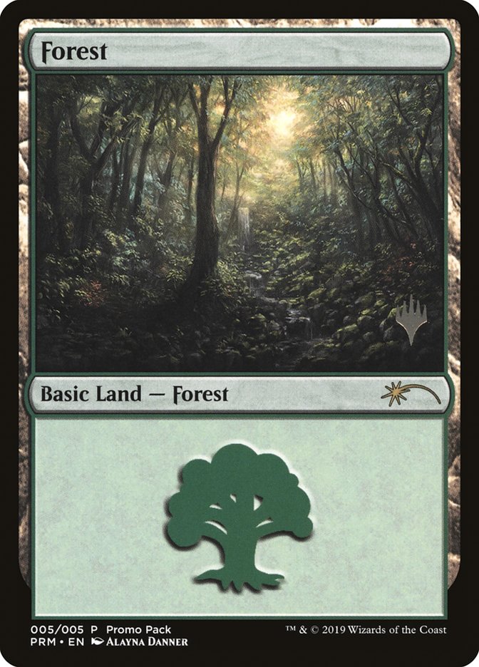 Forest (5) [Core Set 2020 Promo Pack] | Silver Goblin