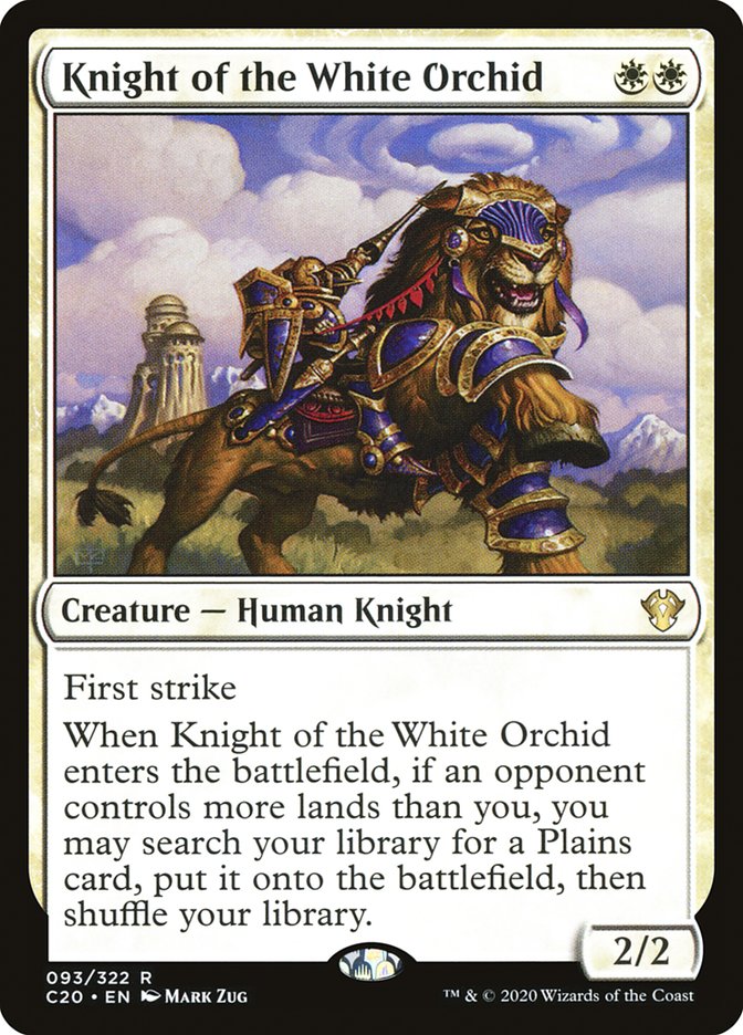 Knight of the White Orchid [Commander 2020] | Silver Goblin