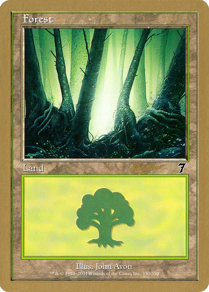 Forest (shh330) (Sim Han How) [World Championship Decks 2002] | Silver Goblin