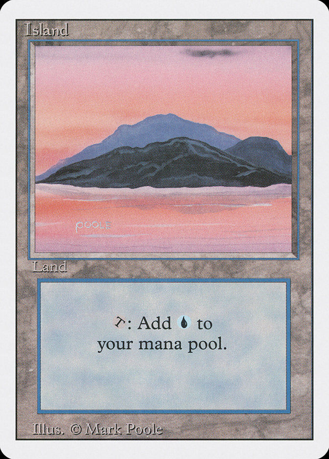 Island (Sunset / Signature on Left) [Revised Edition] | Silver Goblin