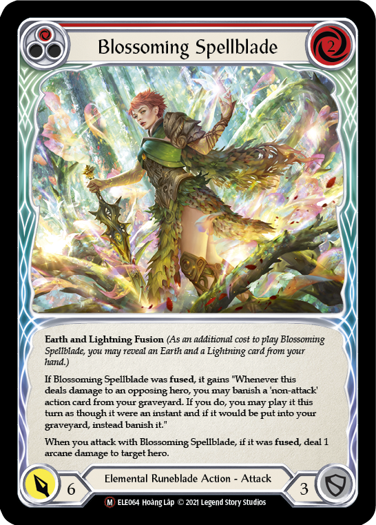 Blossoming Spellblade [U-ELE064] (Tales of Aria Unlimited)  Unlimited Rainbow Foil | Silver Goblin