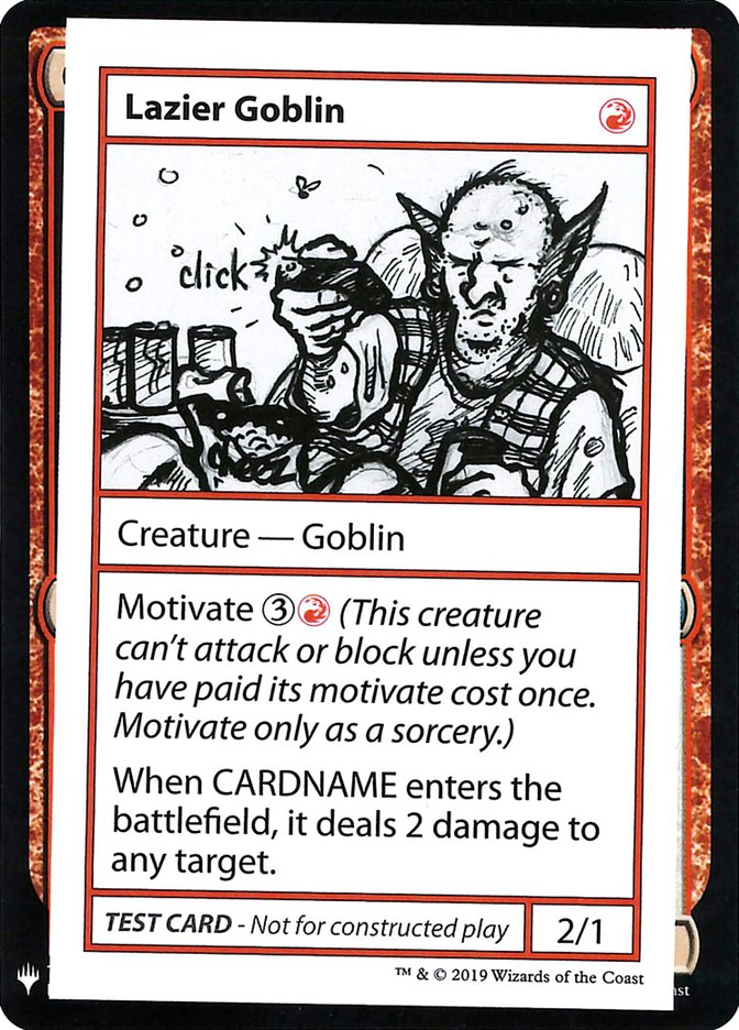Lazier Goblin [Mystery Booster Playtest Cards] | Silver Goblin