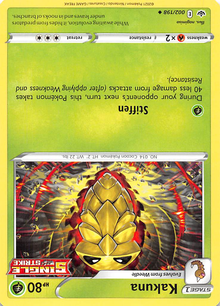 Kakuna (002/198) [Sword & Shield: Chilling Reign] | Silver Goblin