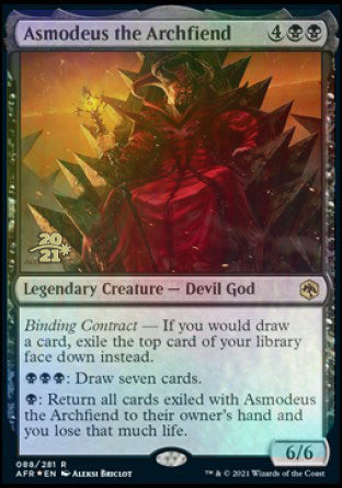 Asmodeus the Archfiend [Dungeons & Dragons: Adventures in the Forgotten Realms Prerelease Promos] | Silver Goblin