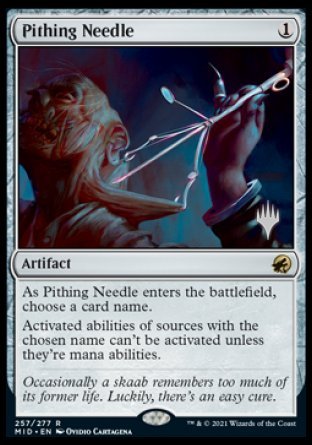 Pithing Needle (Promo Pack) [Innistrad: Midnight Hunt Promos] | Silver Goblin