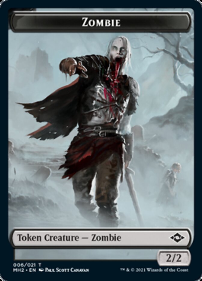 Treasure (21) // Zombie Double-Sided Token [Modern Horizons 2 Tokens] | Silver Goblin