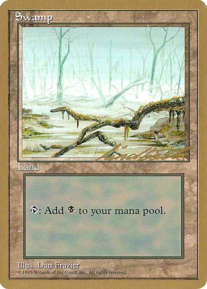 Swamp (ll372) (Leon Lindback) [Pro Tour Collector Set] | Silver Goblin