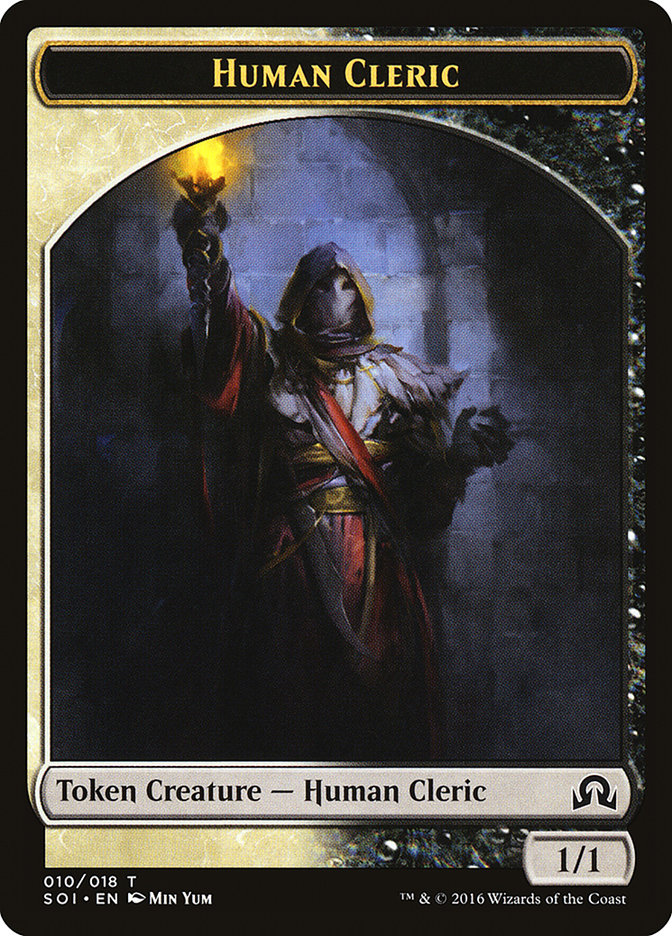 Human Cleric Token [Shadows over Innistrad Tokens] | Silver Goblin