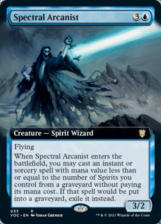 Spectral Arcanist (Extended Art) [Innistrad: Crimson Vow Commander] | Silver Goblin
