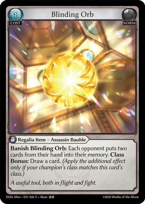 Blinding Orb (026) [Dawn of Ashes: Alter Edition] | Silver Goblin