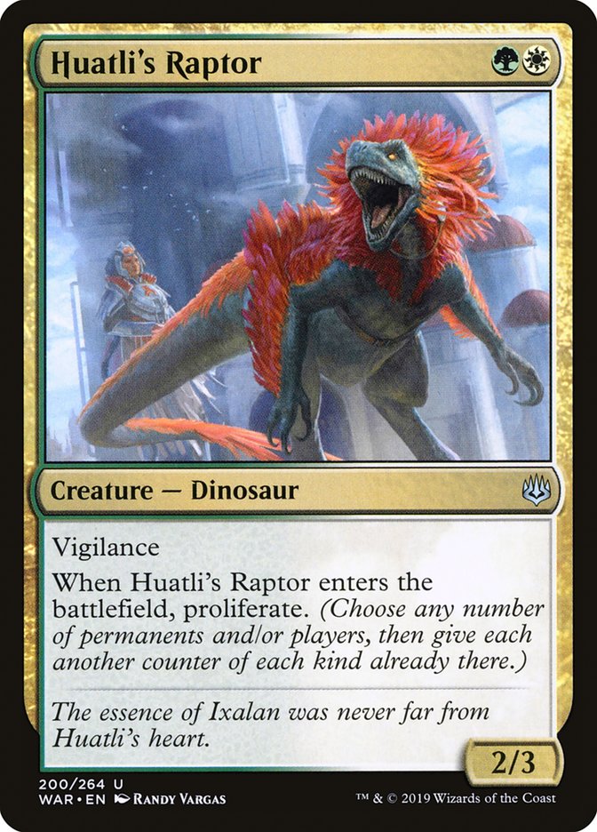 Huatli's Raptor [War of the Spark] | Silver Goblin