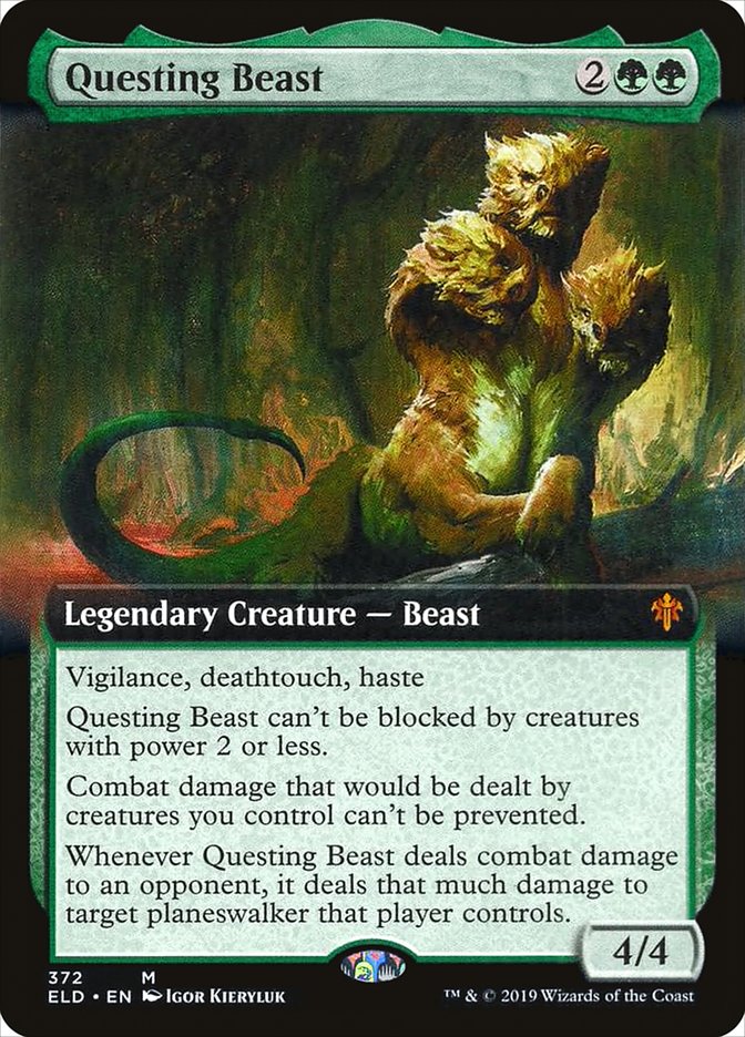 Questing Beast (Extended Art) [Throne of Eldraine] | Silver Goblin