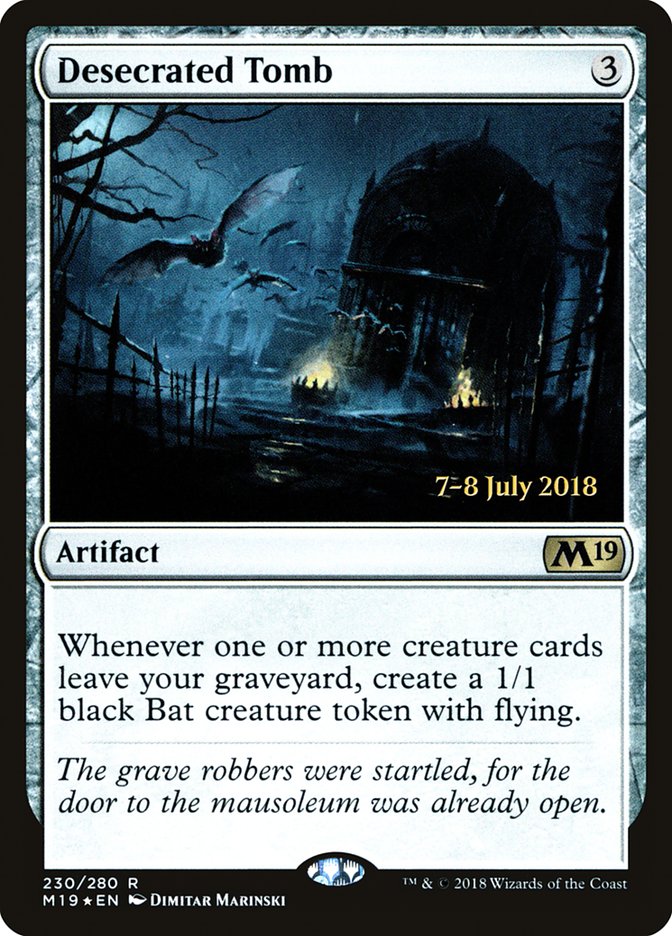 Desecrated Tomb [Core Set 2019 Prerelease Promos] | Silver Goblin