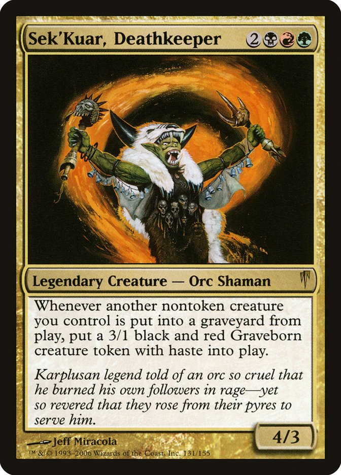 Sek'Kuar, Deathkeeper [Coldsnap] | Silver Goblin