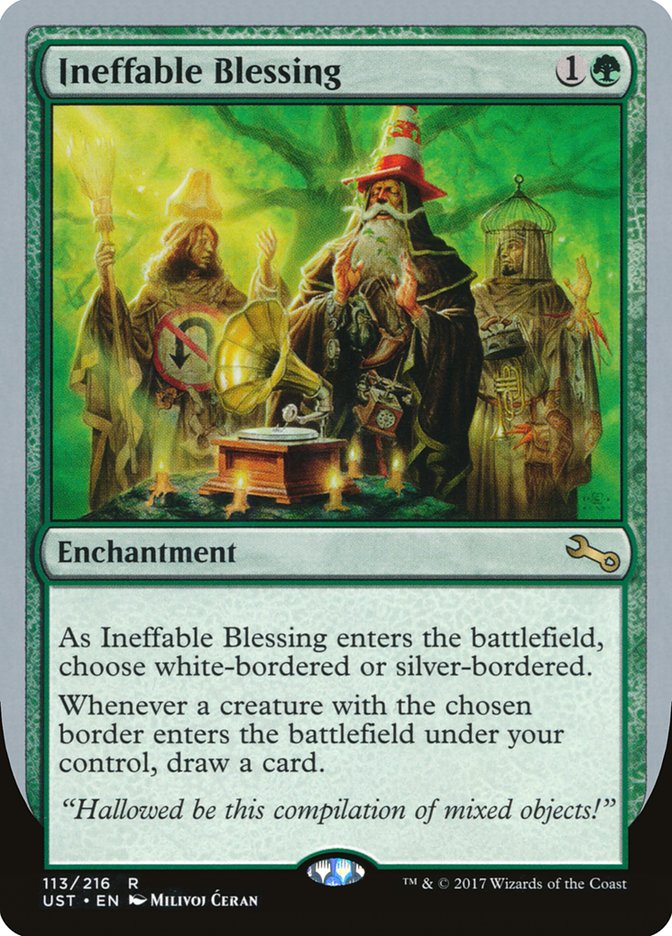 Ineffable Blessing ("choose white-bordered or silver-bordered") [Unstable] | Silver Goblin
