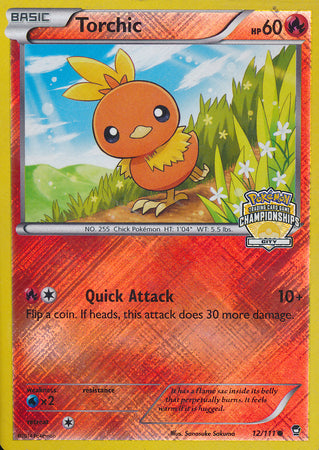Torchic (12/111) (City Championship Promo) [XY: Furious Fists] | Silver Goblin