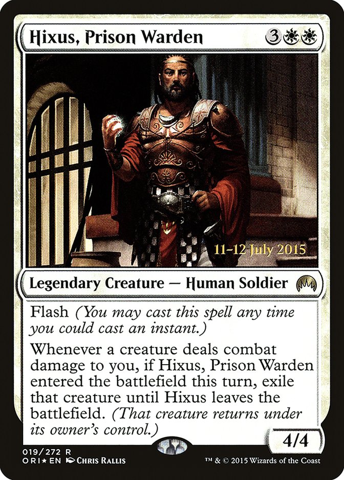 Hixus, Prison Warden [Magic Origins Prerelease Promos] | Silver Goblin
