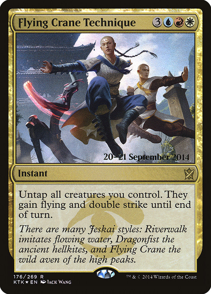 Flying Crane Technique [Khans of Tarkir Prerelease Promos] | Silver Goblin