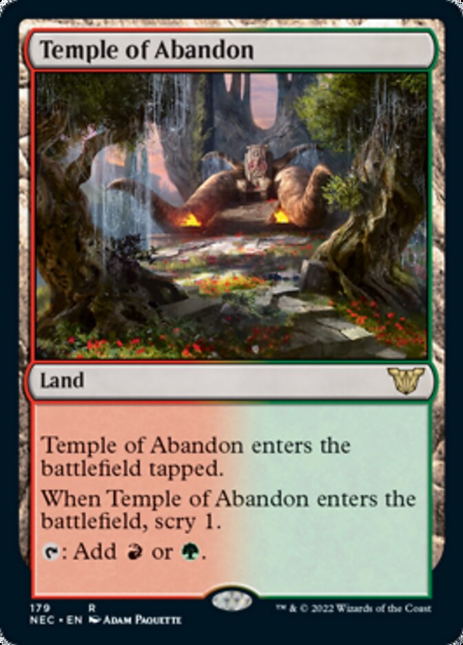 Temple of Abandon [Kamigawa: Neon Dynasty Commander] | Silver Goblin
