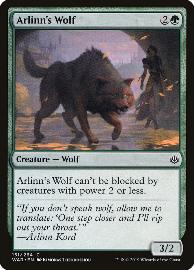 Arlinn's Wolf [War of the Spark] | Silver Goblin