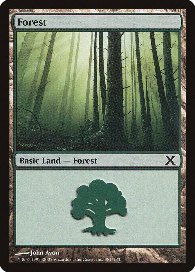 Forest (381) [Tenth Edition] | Silver Goblin