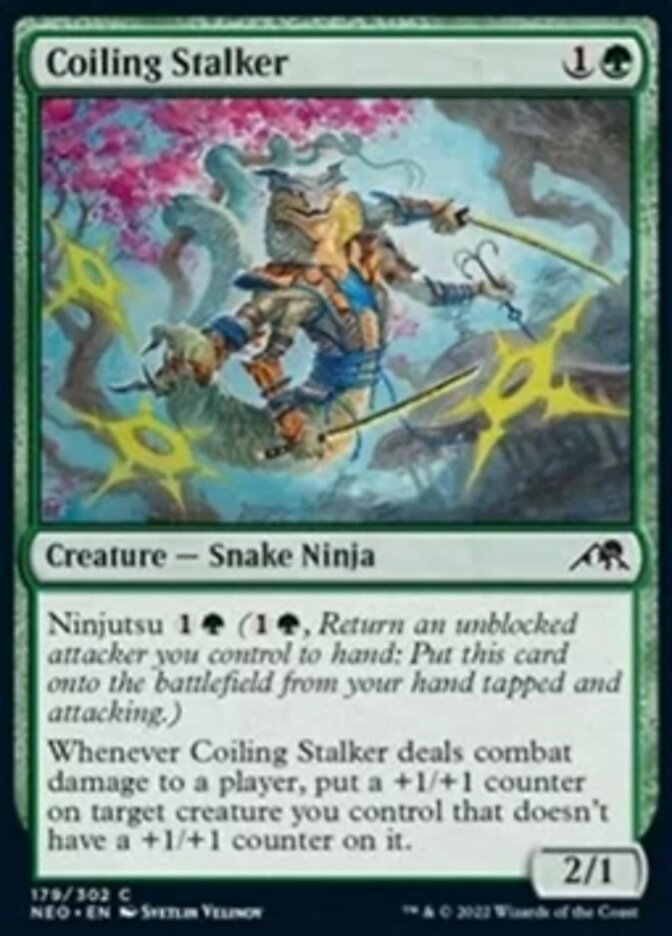 Coiling Stalker [Kamigawa: Neon Dynasty] | Silver Goblin