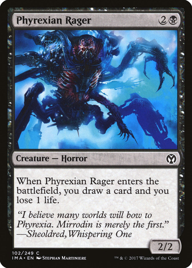 Phyrexian Rager [Iconic Masters] | Silver Goblin