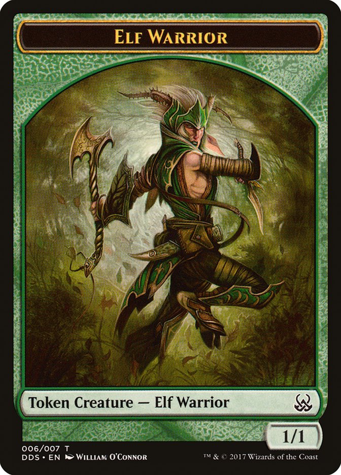Elf Warrior Token [Duel Decks: Mind vs. Might Tokens] | Silver Goblin