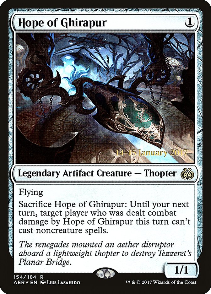 Hope of Ghirapur [Aether Revolt Prerelease Promos] | Silver Goblin