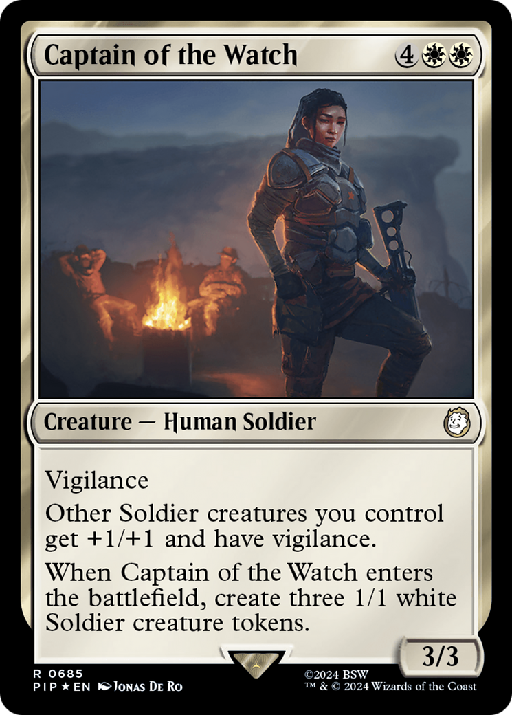 Captain of the Watch (Surge Foil) [Fallout] | Silver Goblin