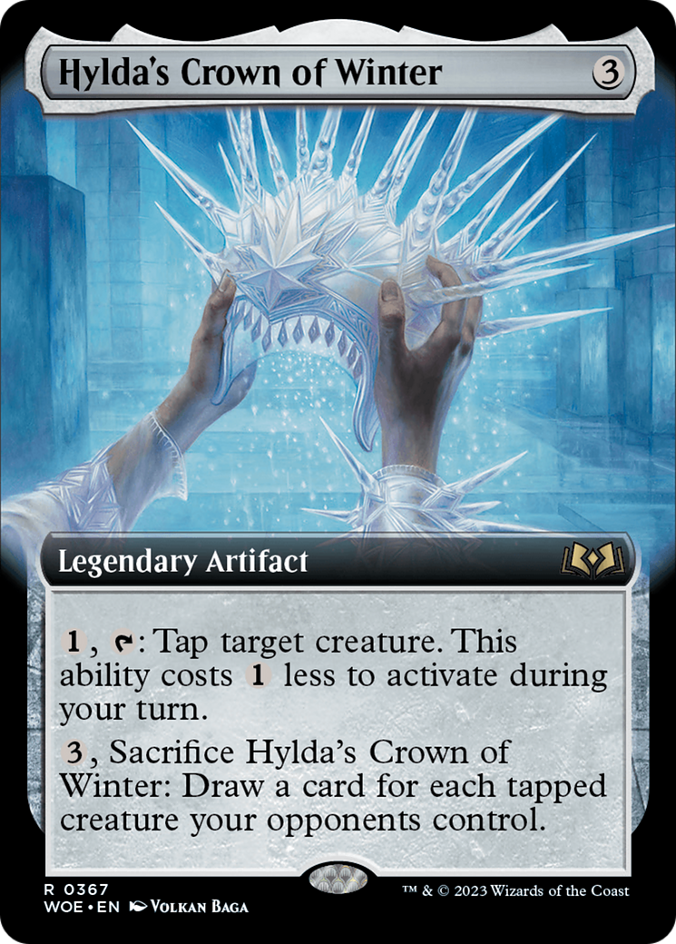 Hylda's Crown of Winter (Extended Art) [Wilds of Eldraine] | Silver Goblin