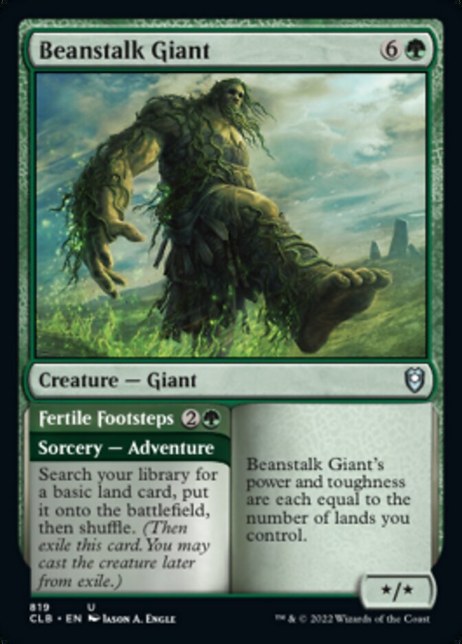 Beanstalk Giant // Fertile Footsteps [Commander Legends: Battle for Baldur's Gate] | Silver Goblin