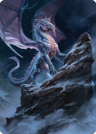 Ancient Silver Dragon Art Card (06) [Commander Legends: Battle for Baldur's Gate Art Series] | Silver Goblin