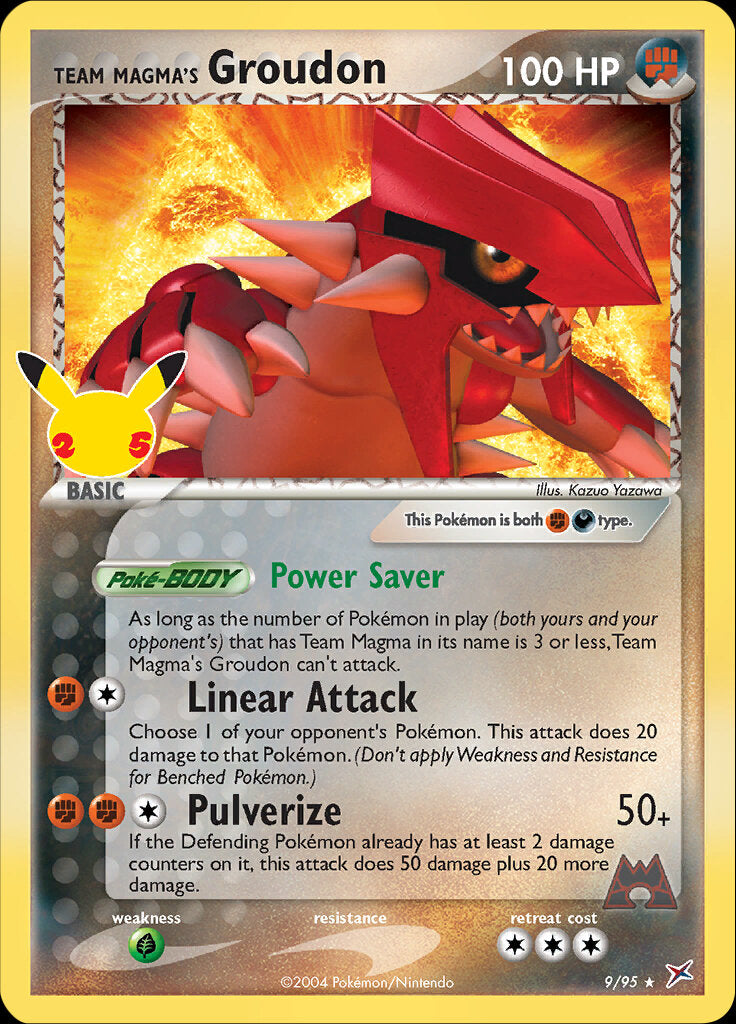 Team Magma's Groudon (9/95) [Celebrations: 25th Anniversary - Classic Collection] | Silver Goblin
