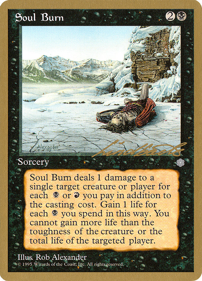 Soul Burn (Leon Lindback) [Pro Tour Collector Set] | Silver Goblin