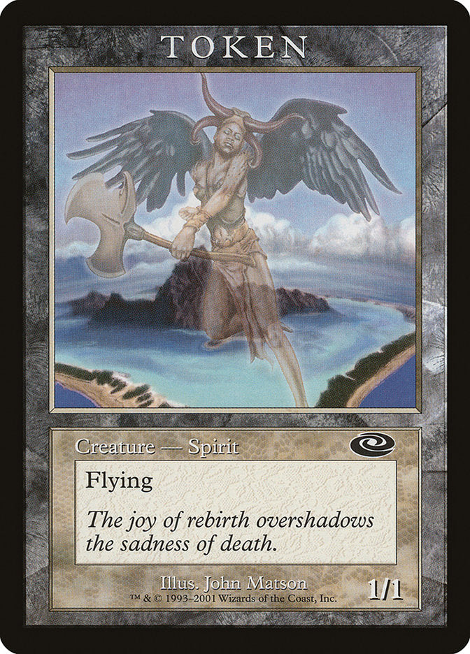 Spirit Token [Magic Player Rewards 2001] | Silver Goblin