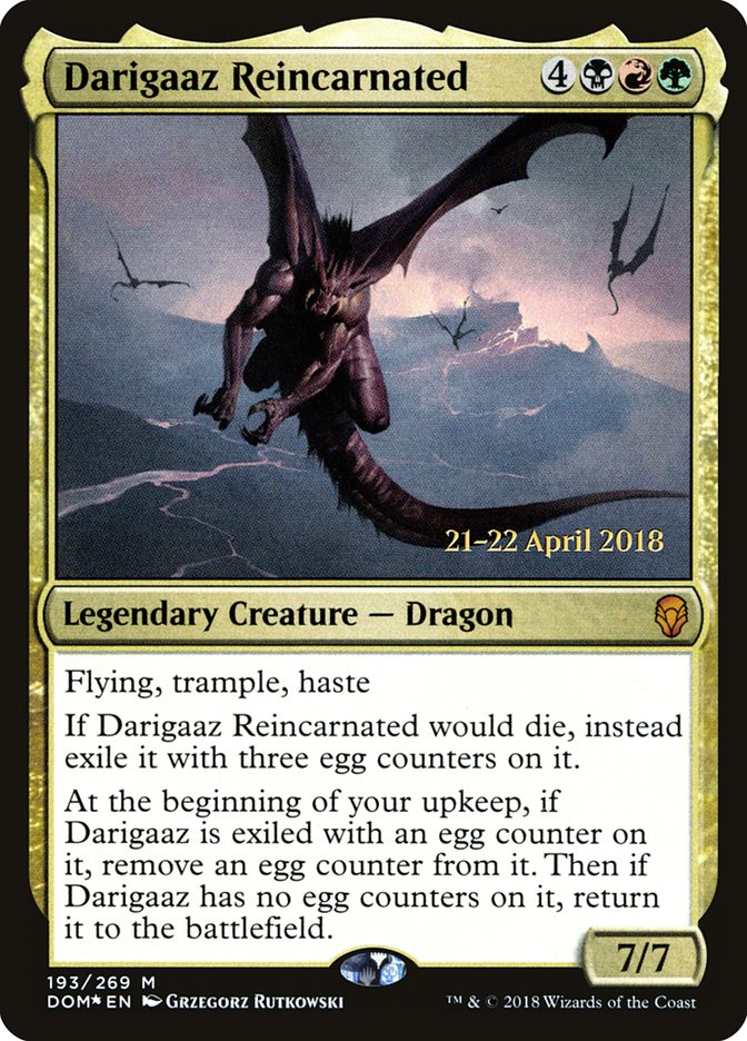 Darigaaz Reincarnated [Dominaria Prerelease Promos] | Silver Goblin