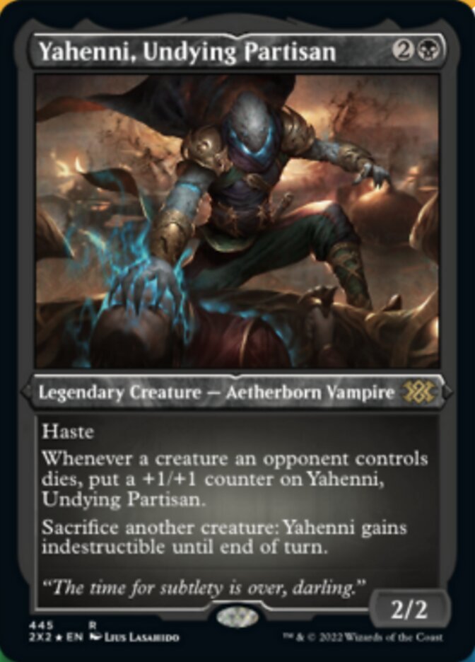 Yahenni, Undying Partisan (Foil Etched) [Double Masters 2022] | Silver Goblin