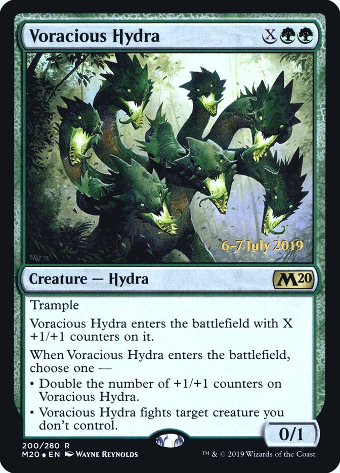 Voracious Hydra [Core Set 2020 Prerelease Promos] | Silver Goblin
