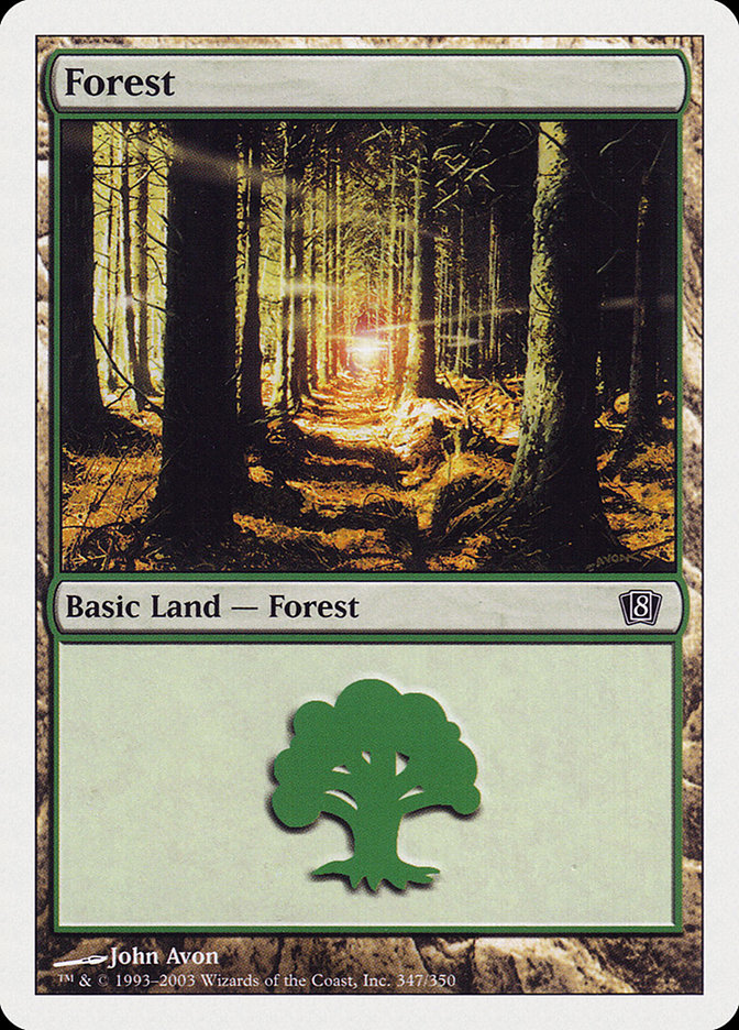 Forest (347) [Eighth Edition] | Silver Goblin