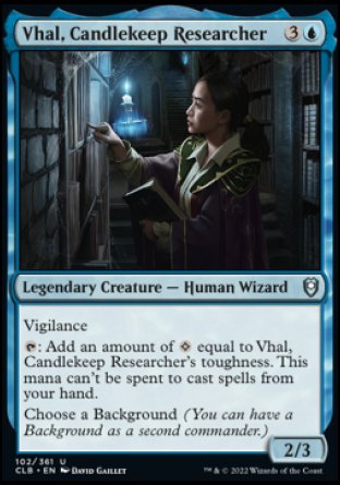 Vhal, Candlekeep Researcher [Commander Legends: Battle for Baldur's Gate] | Silver Goblin